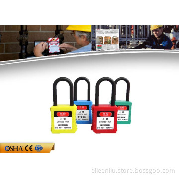 Colorful Safety Padlock With 38mm Nylon Shackle  (ZC-G01)